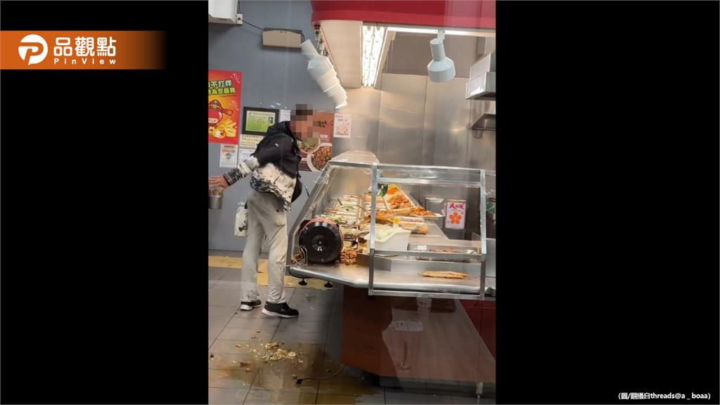 台中男要小吃店「請吃飯」被拒絕！ 竟丟菜刀砸店3人受傷