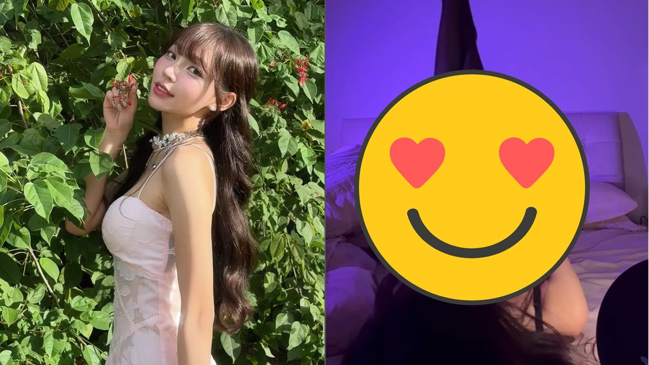 林襄趴床上「透膚黑絲」放送長腿 11秒絕頂視角流出網看暈:要我怎麼睡!