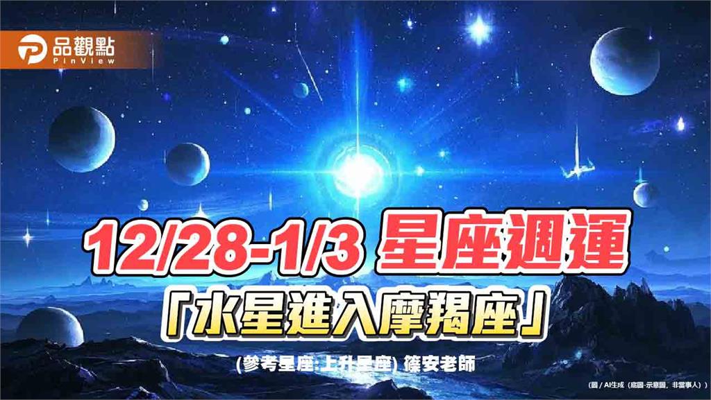 12/28-1/3 星座週運 「水星進入摩羯座」