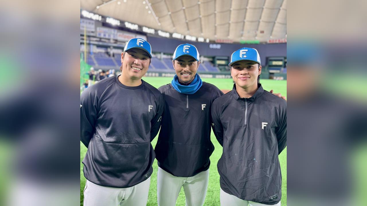 日職(影)/必須衝北海道!火腿PO林家正、孫易磊、古林睿煬「台灣隊三本柱」大合照