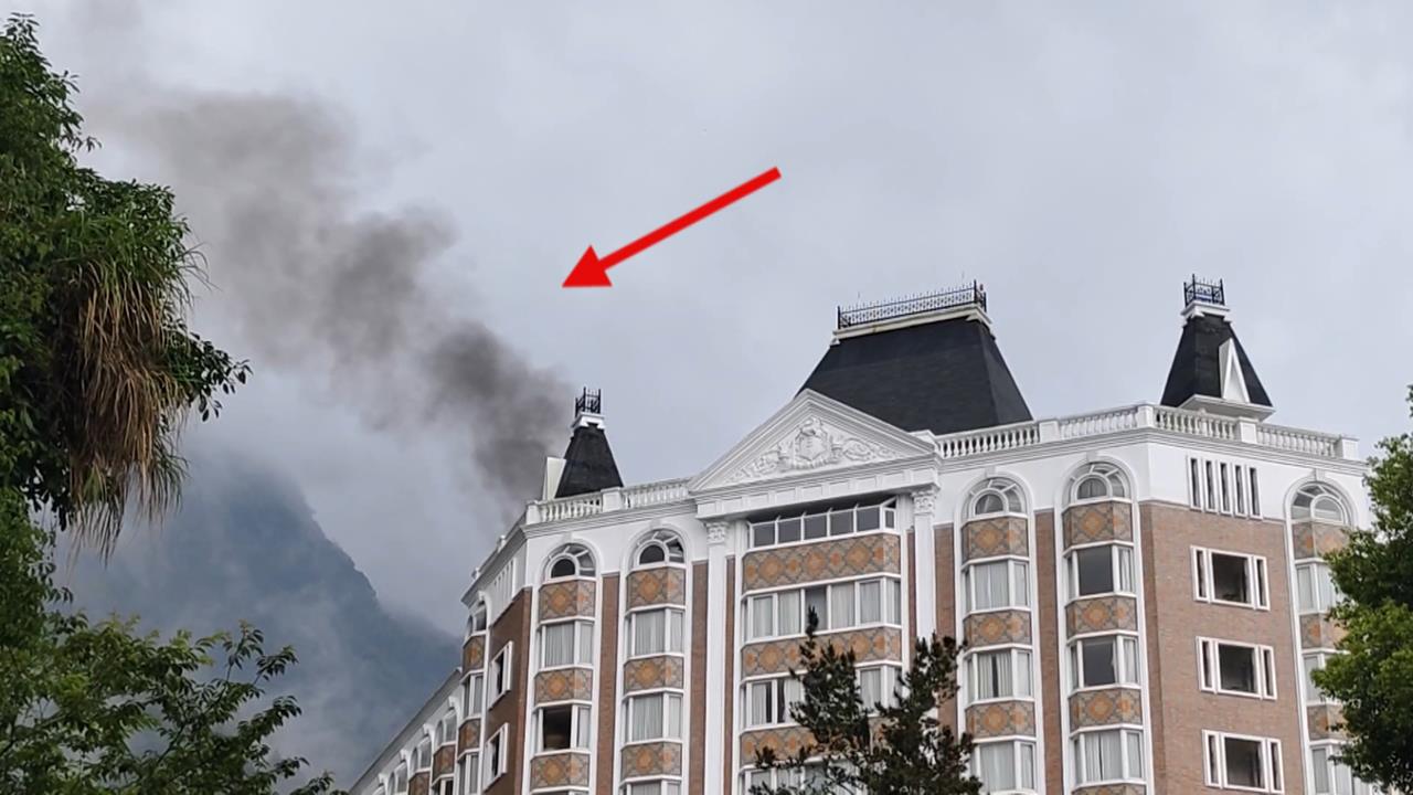 溪頭驚見狼煙？　飯店表示鍋爐故障致歉