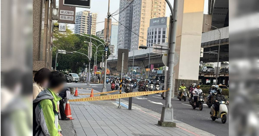 2年前才有冷氣墜落砸死人！新埔站出口附近「下磁磚雨」　居民嘆：很常掉
