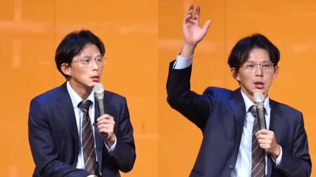 黃國昌赴文大演講自信喊「看過我直播舉手」！一看台下尷尬了：哇這麼少？