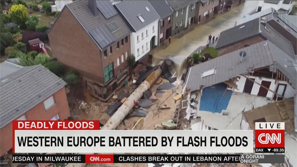 西歐面臨百年洪災　逾120死、千人下落不明