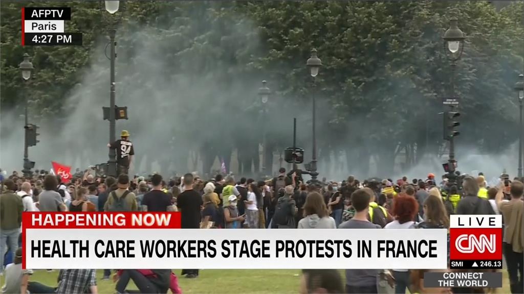 法國醫療改革和平示威變調！激進派攪局釀警民衝突