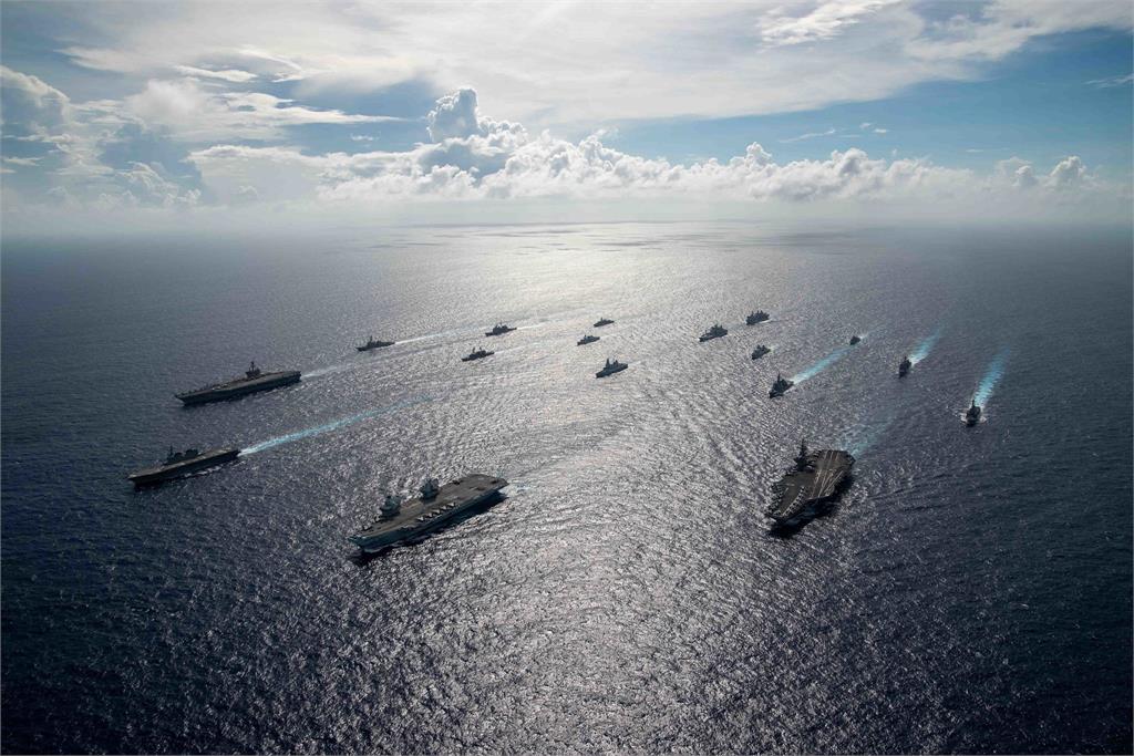 快新聞／裴洛西傳訪台　美軍部署戰艦與軍機朝台灣周遭集結