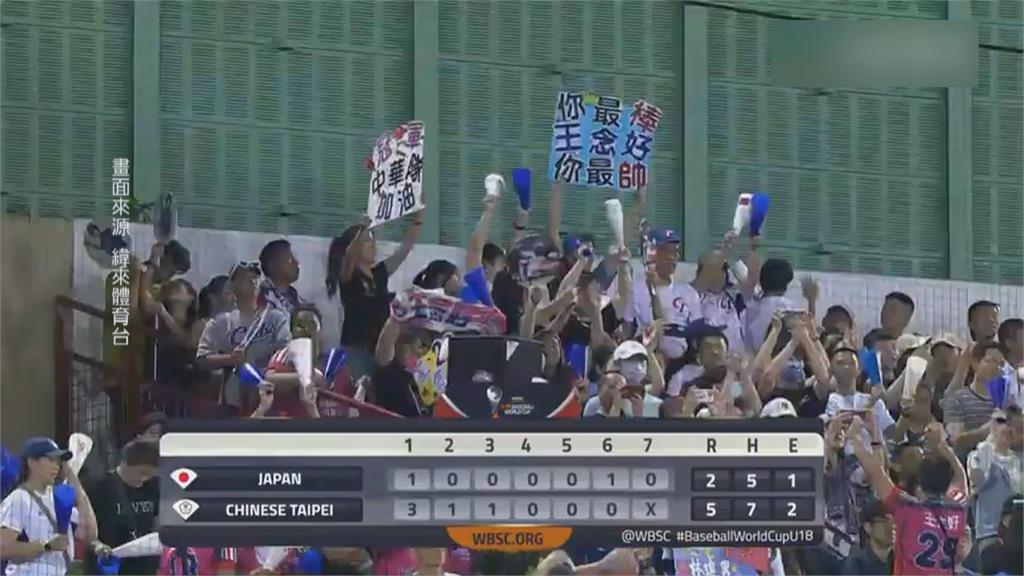 複賽5:2勝日本！　 U18台灣隊狂奪八連勝爭冠