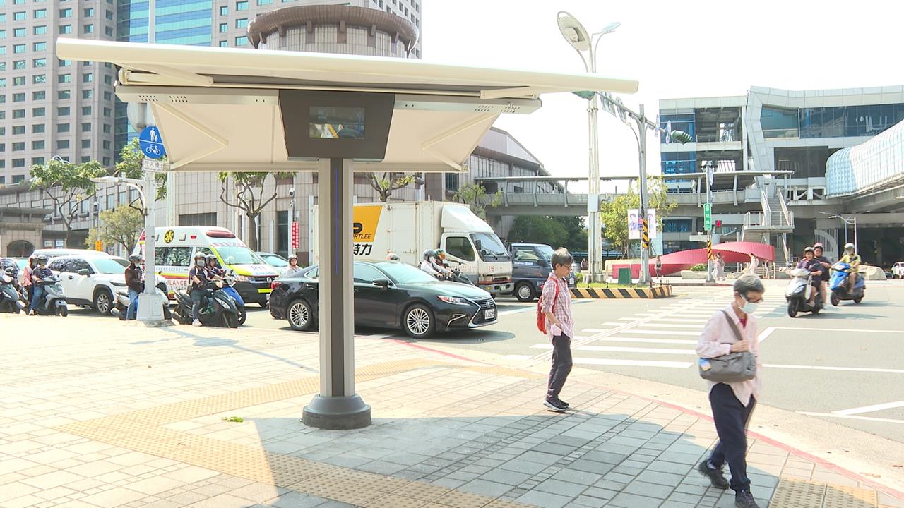 智慧遮陽傘首現台灣!新北巿試辦半年 最大考驗是颱風
