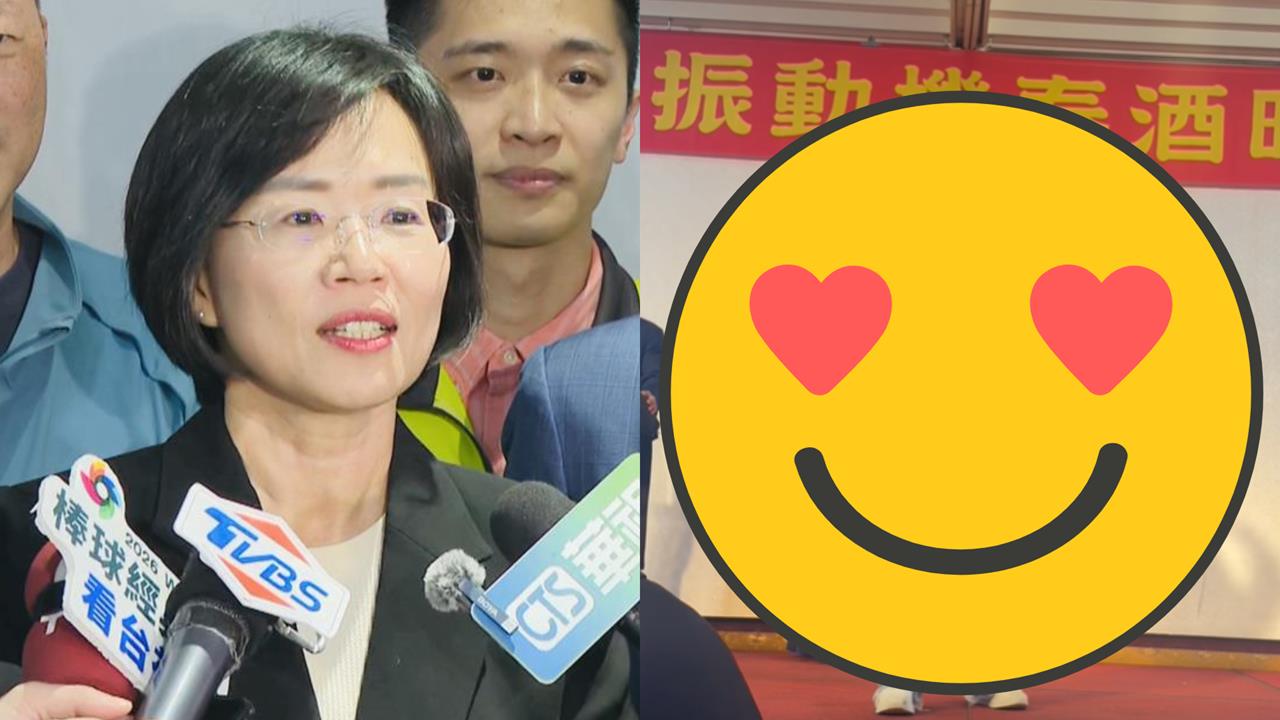 春酒歌手熱唱「衝衝衝」竟是蘇巧慧！身影「重疊蘇貞昌」網震驚：有被嚇到