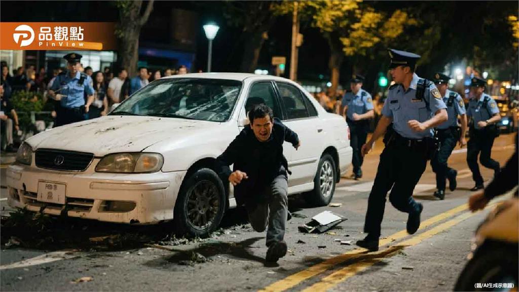 通緝犯棄車狂奔遭警狂追!一查他還有「這身分」