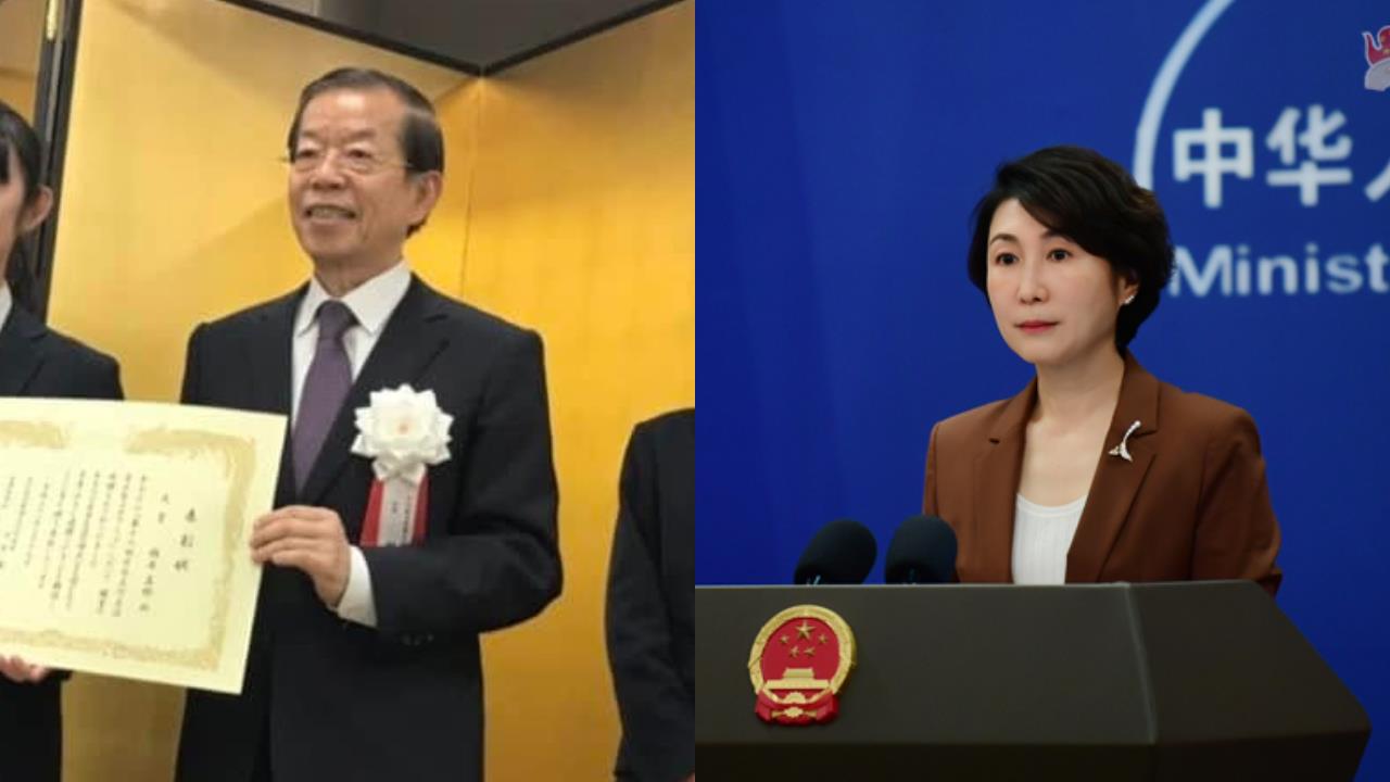謝長廷獲頒「旭日大綬章」日本最高榮譽!中國外交部竟跳腳嗆:幫台獨撐腰