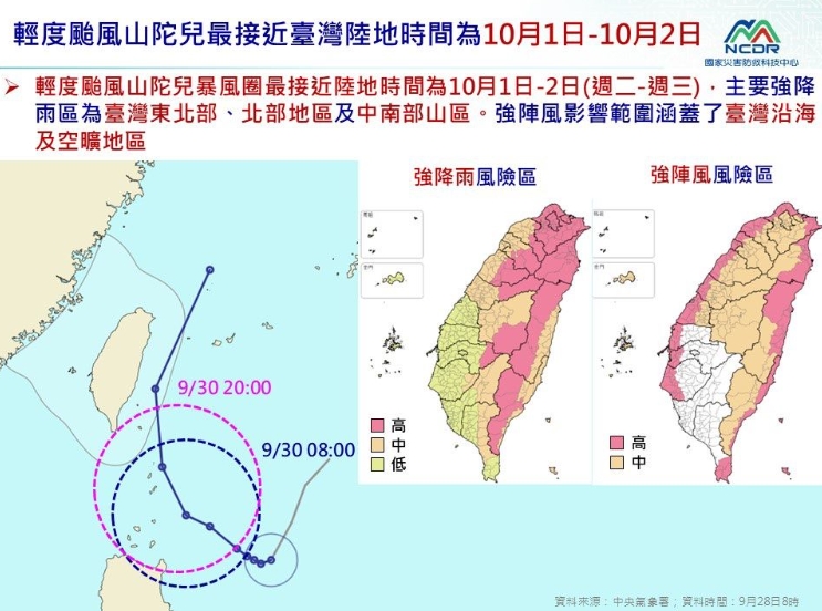 山陀兒「詭V北轉」增胖變強！這2天最靠近台灣　豪雨紫爆區域曝光