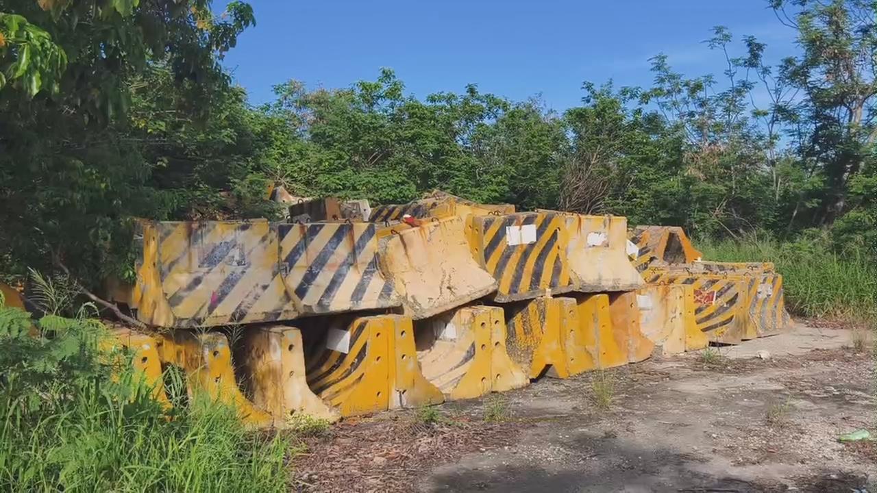 台東遊憩用地成垃圾場　上百座紐澤西護欄遭棄置