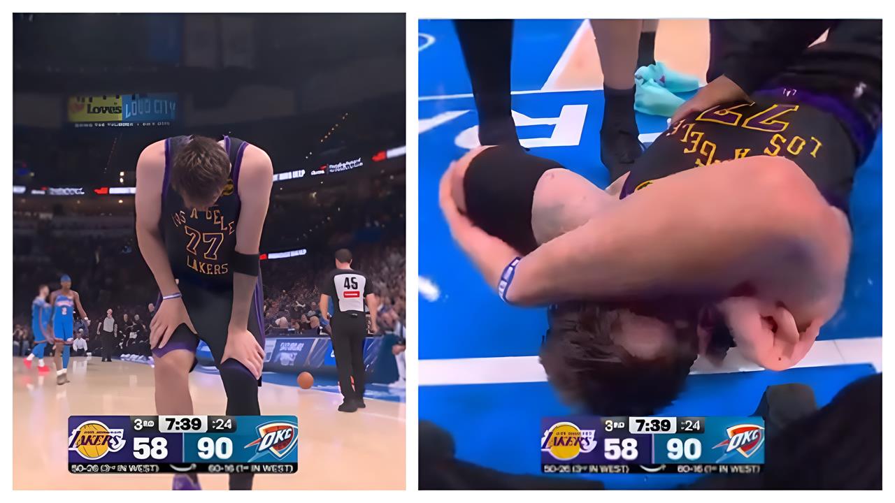 NBA(影)/湖人出現重大危機!唐西奇「無碰撞」受傷倒地掩面退場接受治療