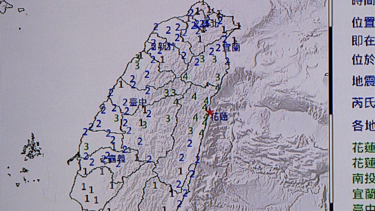 花蓮凌晨連兩震! 氣象署警告未來3天恐有規模5.0以上餘震