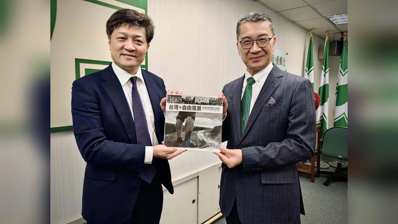 快新聞/接見松田康博 徐國勇:民進黨才是最進步、自由的政黨