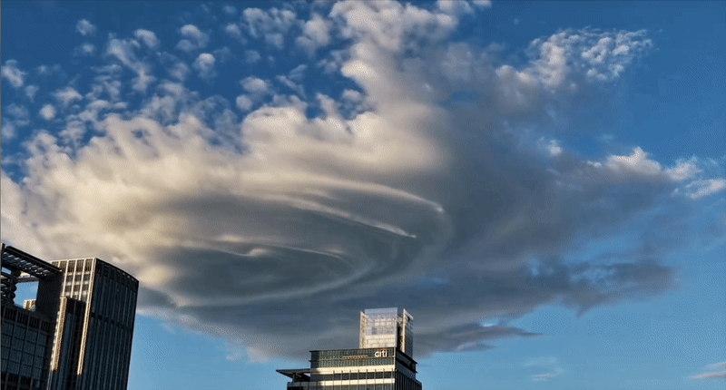 7/5末日預言瘋傳「漩渦怪雲」飄台北上空！縮時片曝光「真身」揭曉了