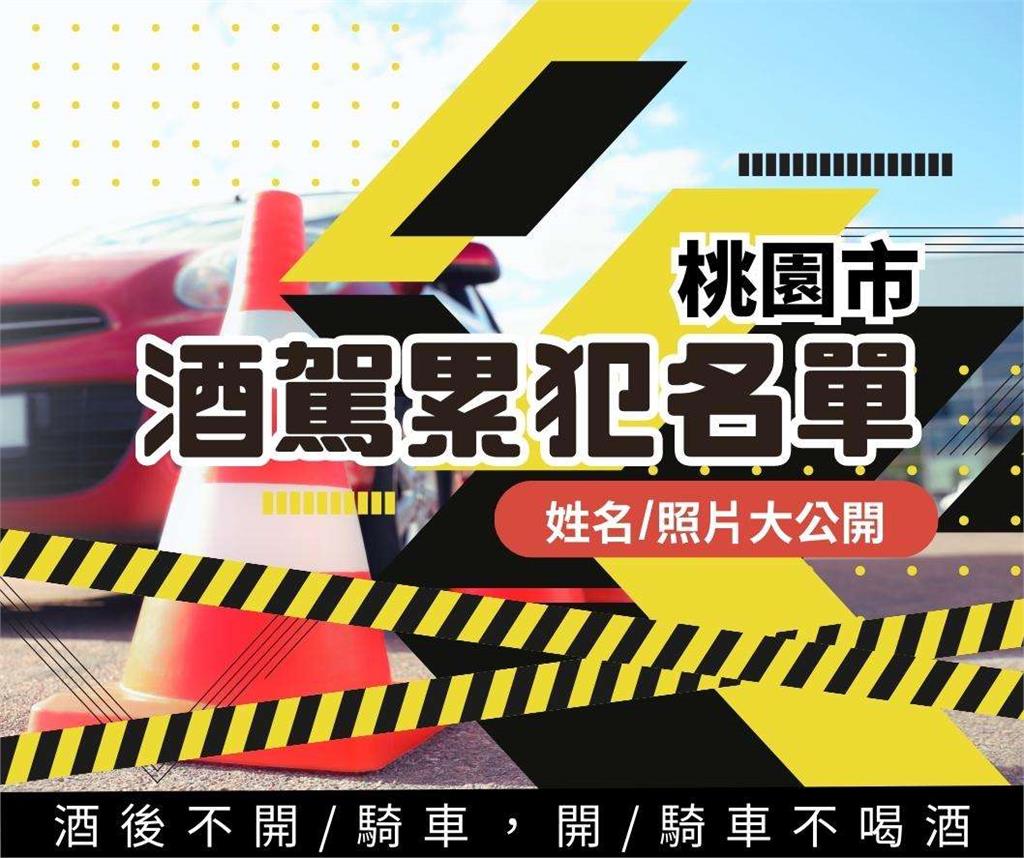 桃園酒駕累犯+15 姓名、照片大公開