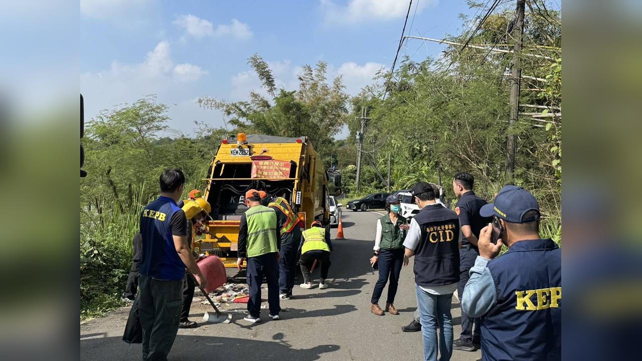快新聞／搞出百噸垃圾山慘了！高市警2天「火速逮11人」　陳其邁高度重視