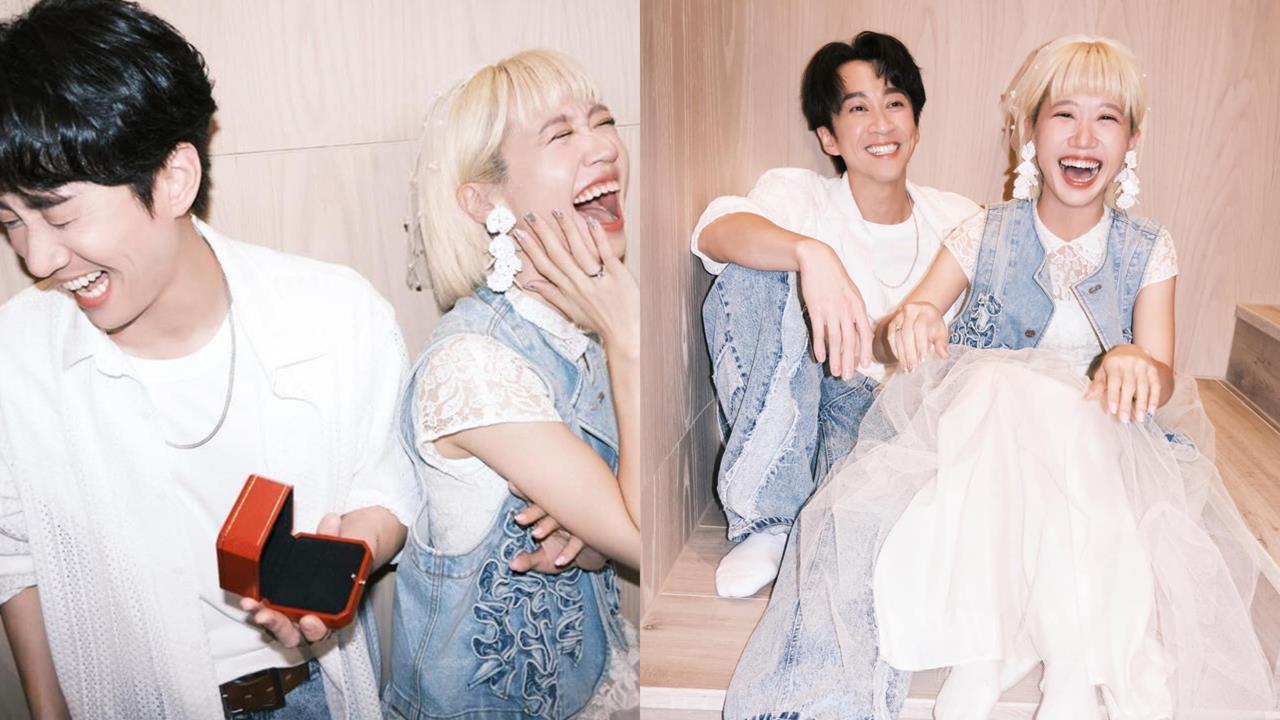 Lulu、陳漢典突閃婚「藍勾勾刷一排」獻祝福！他忍很久：總算可以大口呼吸…