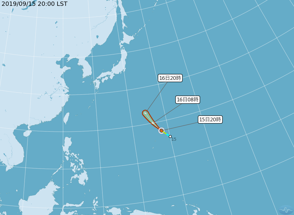 快訊／16號颱風「琵琶」生成 朝西北往日本方向移動