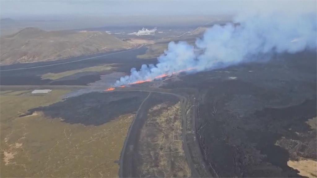 冰島火山又噴發！　出現1200公尺長裂縫冒岩漿