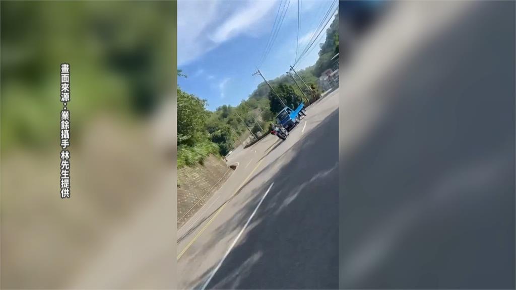 台三線120公里處獅潭鄉叉路口　重機閃避不及撞上小貨車
