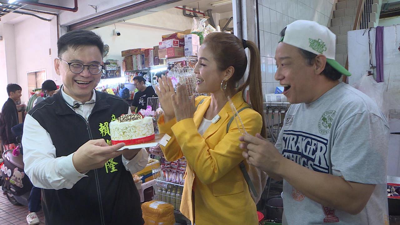 賴瑞隆掃街找來「這兩位」 市場婆媽見熟面孔超興奮