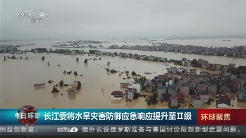 長江中下游洪澇3385萬人受災 直接經損台幣2930億