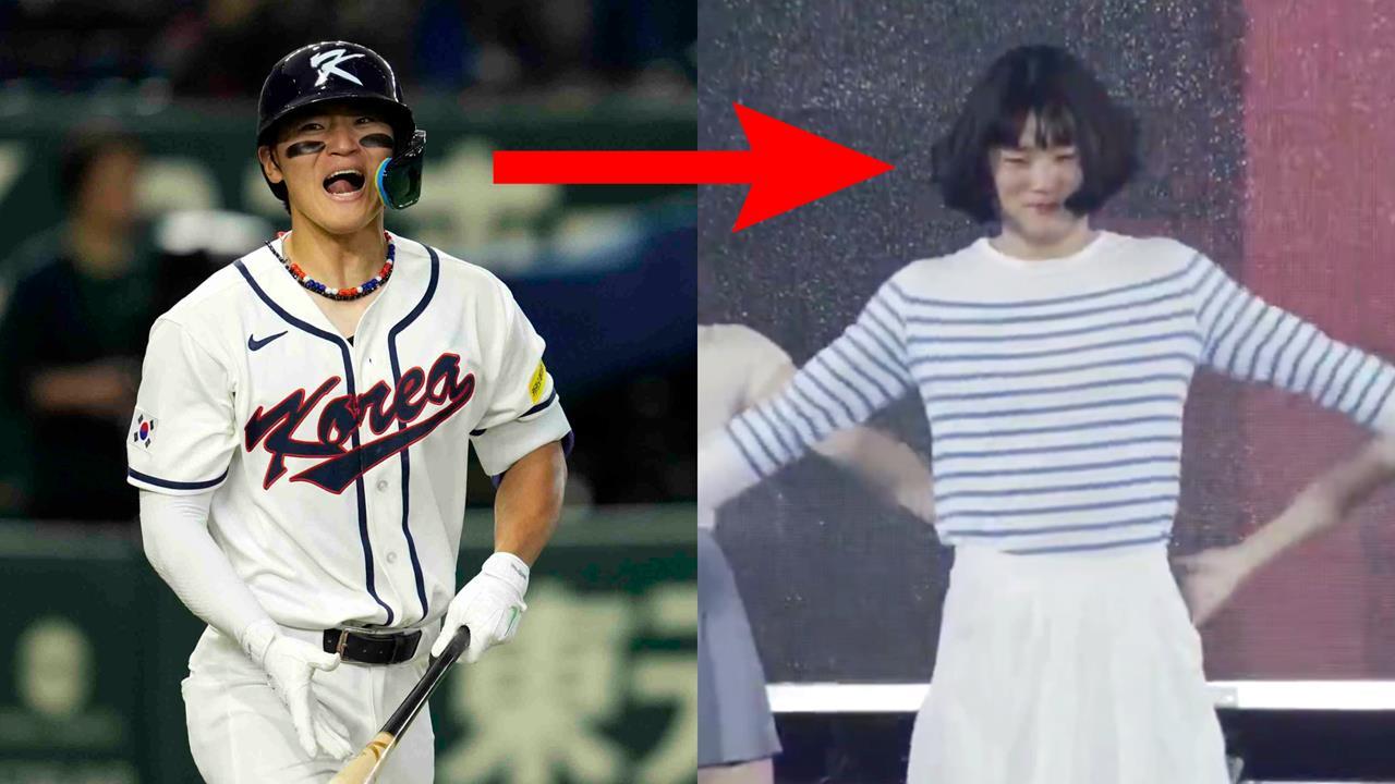 經典賽(影)/南韓強打金倒永女裝唱跳《藍色珊瑚礁》意外在台灣爆紅!本人親自回應了