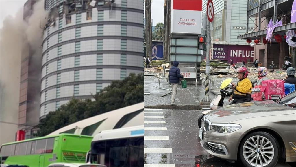 台中新光三越氣爆「交通管制」區域曝光！警方呼籲：人車皆避免行經附近