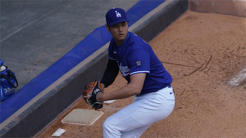 MLB(影)／大谷翔平賽前牛棚練投　總教練Roberts:還有很長的路要走