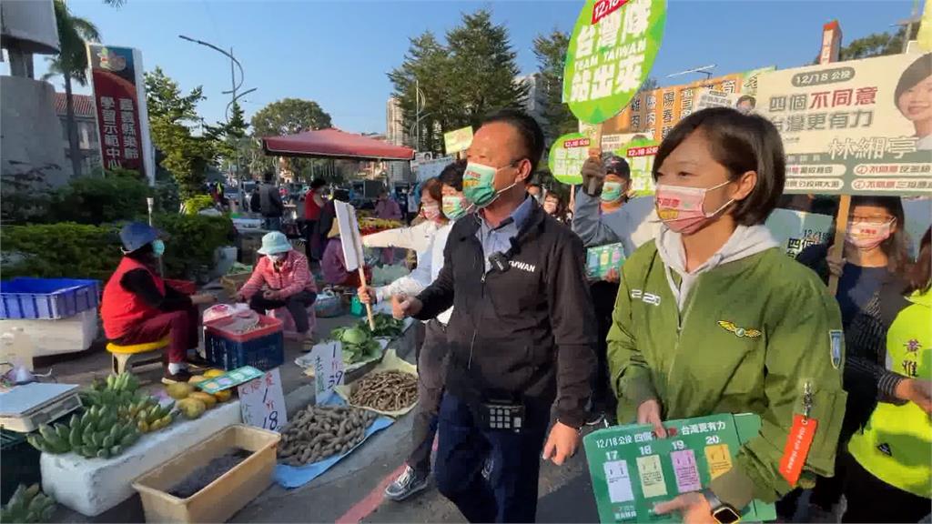 公投最後倒數 綠營深入市場掃街