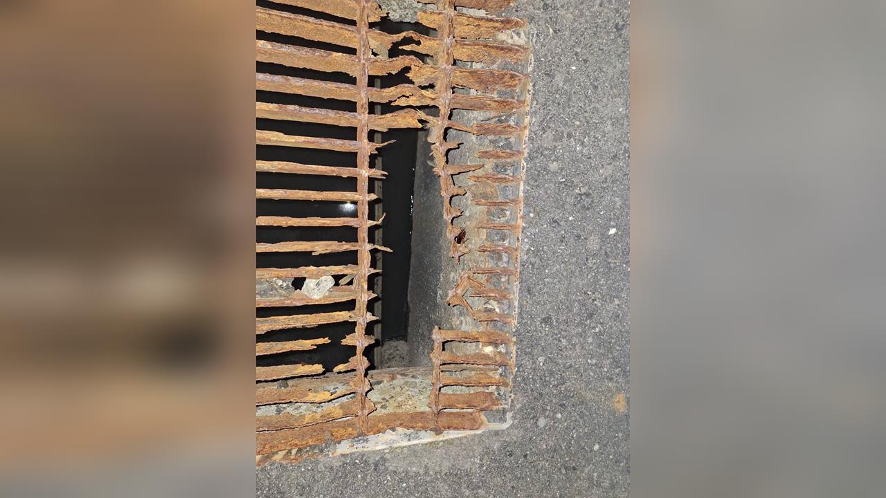破損水溝蓋吃人！　嘉義國一生不慎踩空遭割「送醫縫17針」