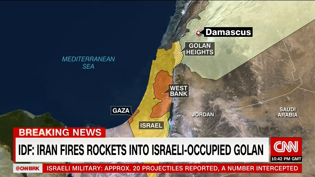 伊朗砲轟戈蘭高地　以色列發射飛彈反擊