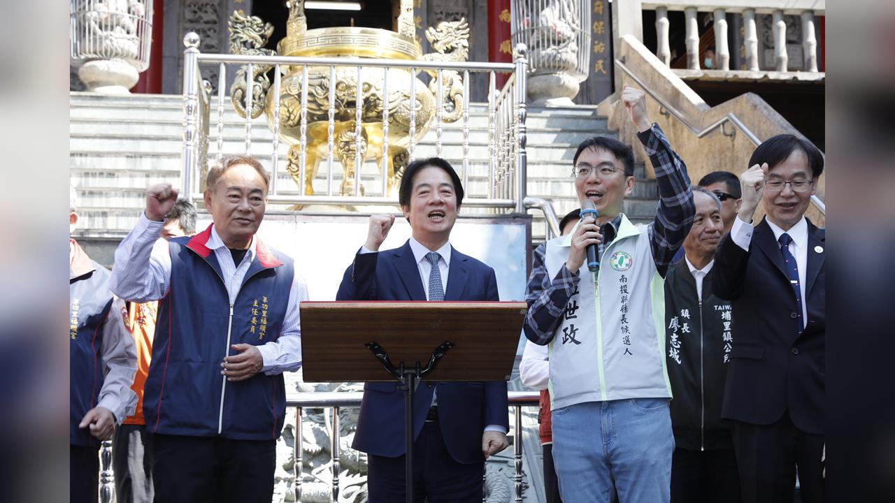 快新聞／醫者仁心溫暖全南投！賴清德參香懇託鄉親：鼎力支持温世政