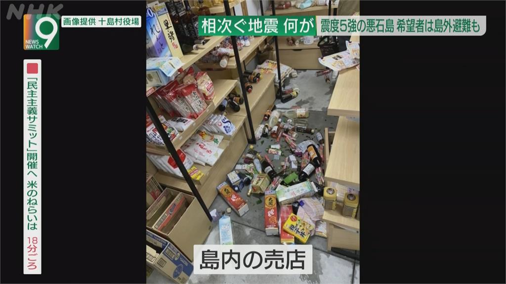 日本離島6.1強震　島上居民撤島避難