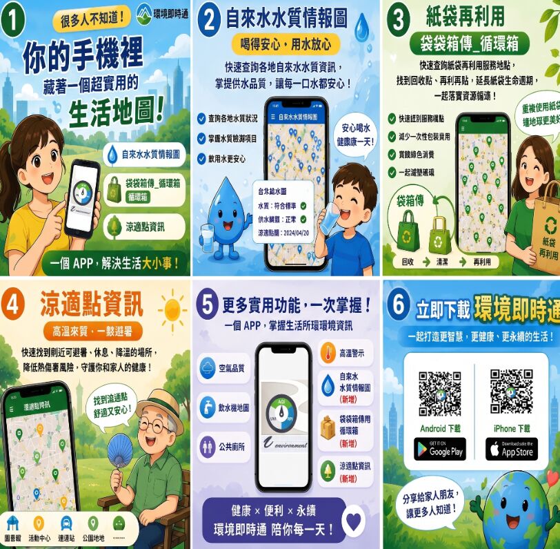 「環境即時通 App」升級！　環境部新增酷暑避熱秒查舒適處