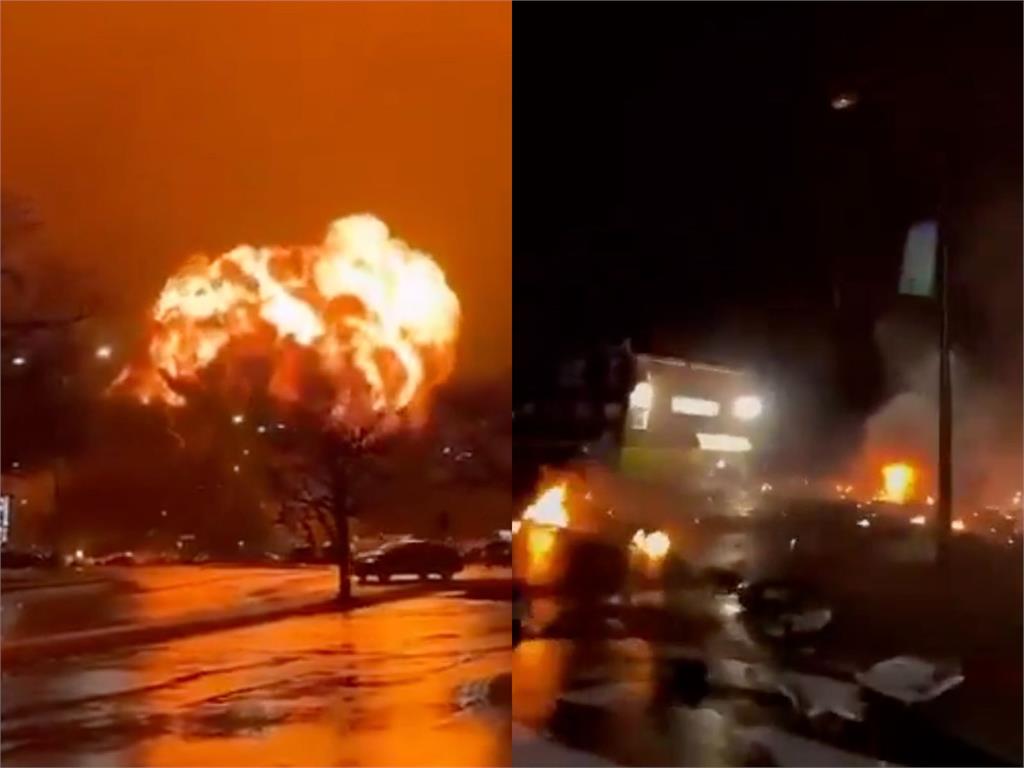 美國小型飛機墜毀住宅區爆炸傳6死 「巨大火球噴出」影片曝光