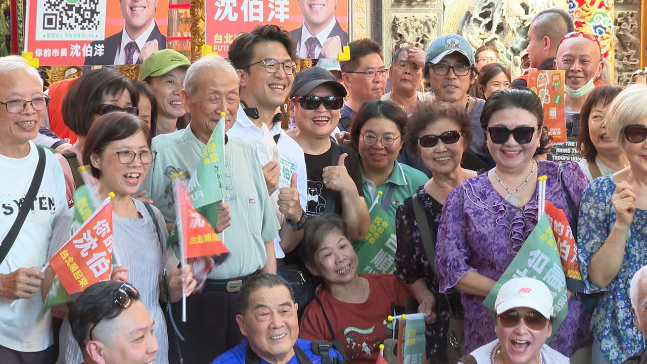 阿嬤、姑姑力挺！　沈伯洋回五分埔拜票　沈家總動員支持