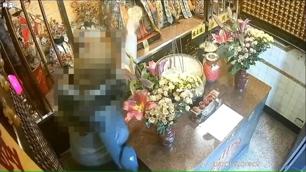 金價漲神明受害！　北投集福宮三錢金牌遭竊