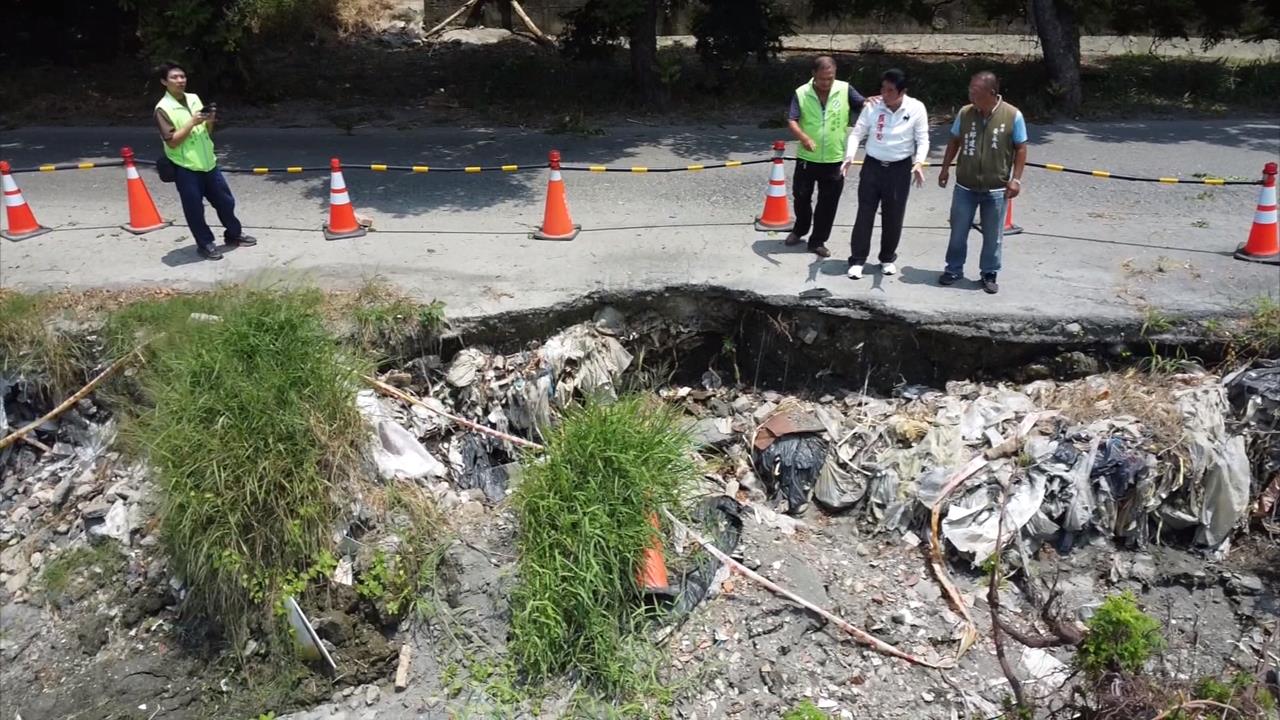 豪雨重創！彰化東螺溪綠色隧道　樹木根基裸露倒伏、路基淘空