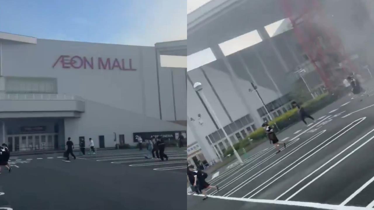快訊／熊本「AEON MALL」突爆炸倒塌！警證實「多人死亡」民眾逃亡畫面曝