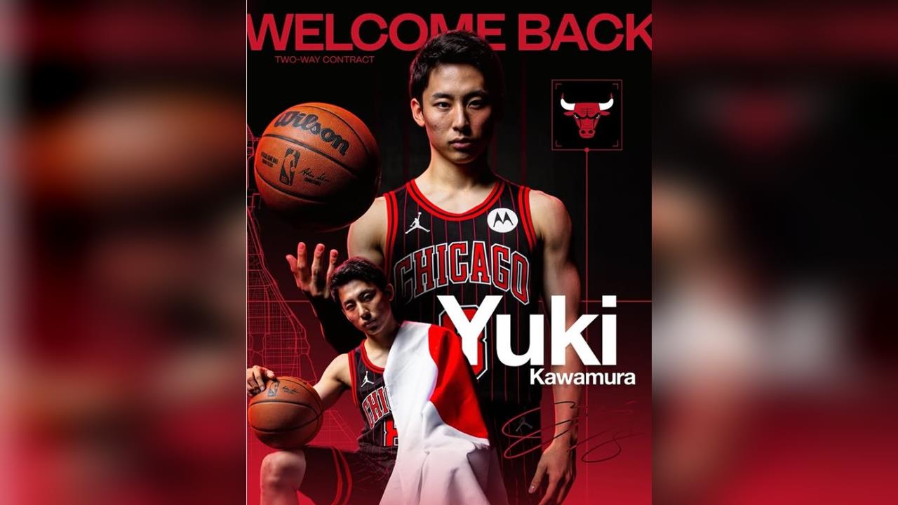 NBA(影)/日本球迷大清早都哭了!河村勇輝再披公牛戰袍續寫NBA追夢路