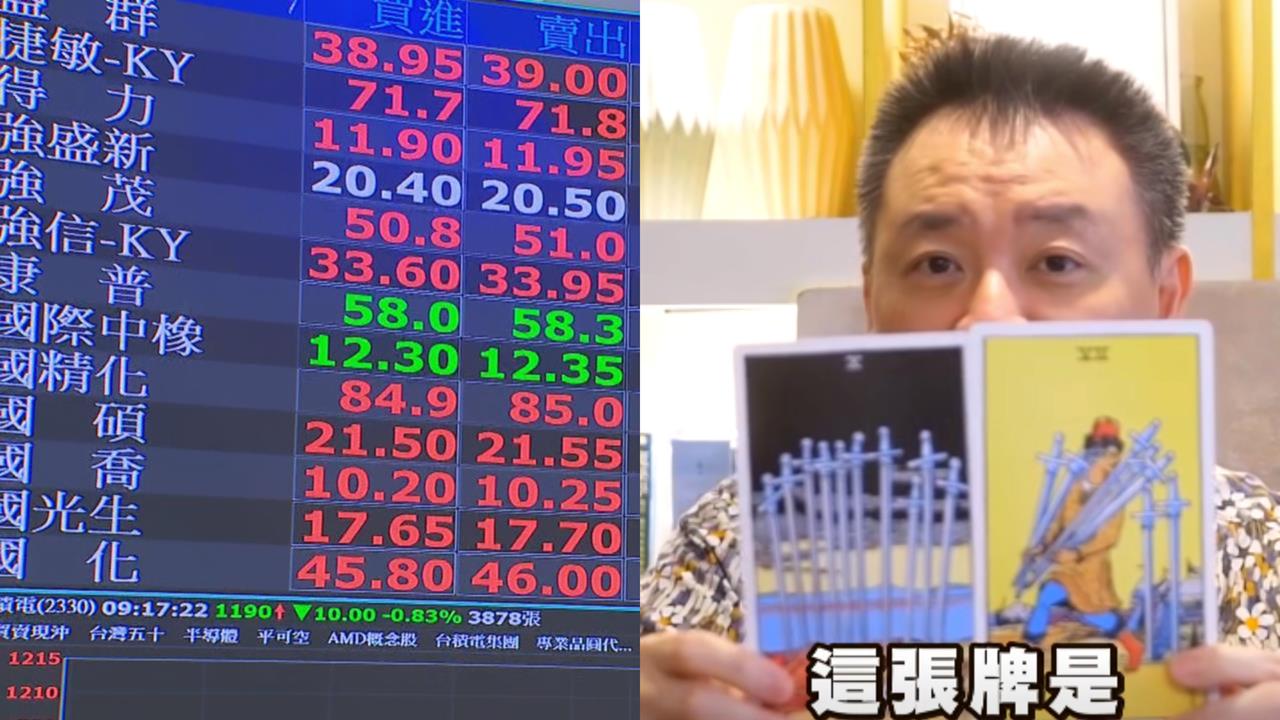 命理師抽牌「台股衝上5萬點」穩了？預言「震盪期將至」進場時機曝