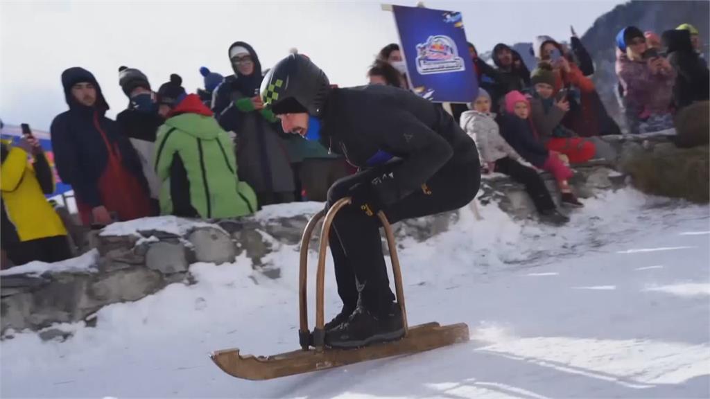 延續傳統　知名品牌舉辦木製冰刀滑雪賽