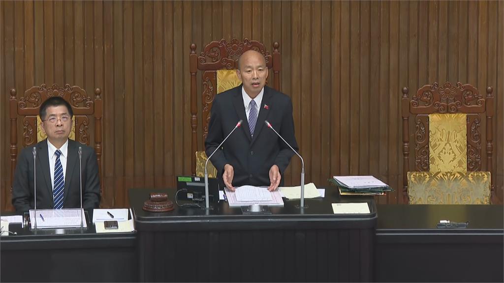 快新聞／韓國瑜生氣了！卓榮泰下午專案報告台下無人　怒喊「太不像話」