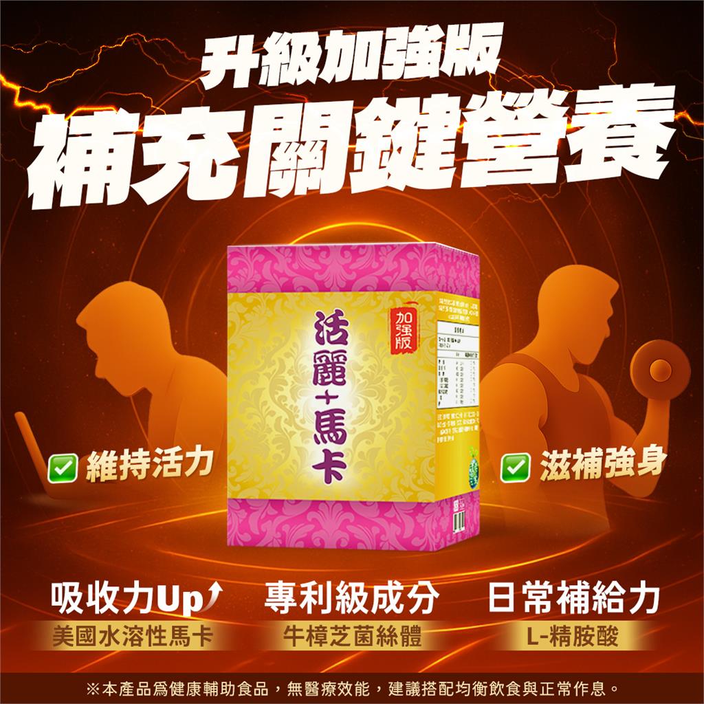 世博生技「活麗+瑪卡」:全方位能量補給,助您告別疲憊,迎接精彩人生!