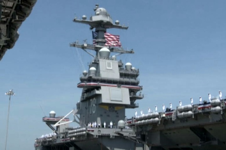 美軍斥資130億美金  福特號航母正式服役