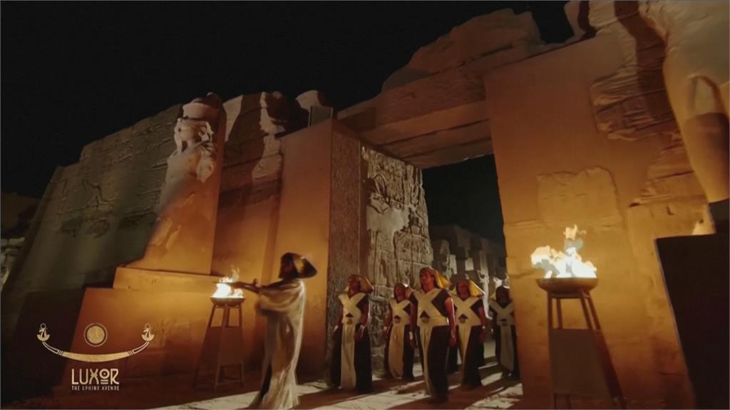 埃及「人面獅身像大道」重啟　重現佩特歐節場面